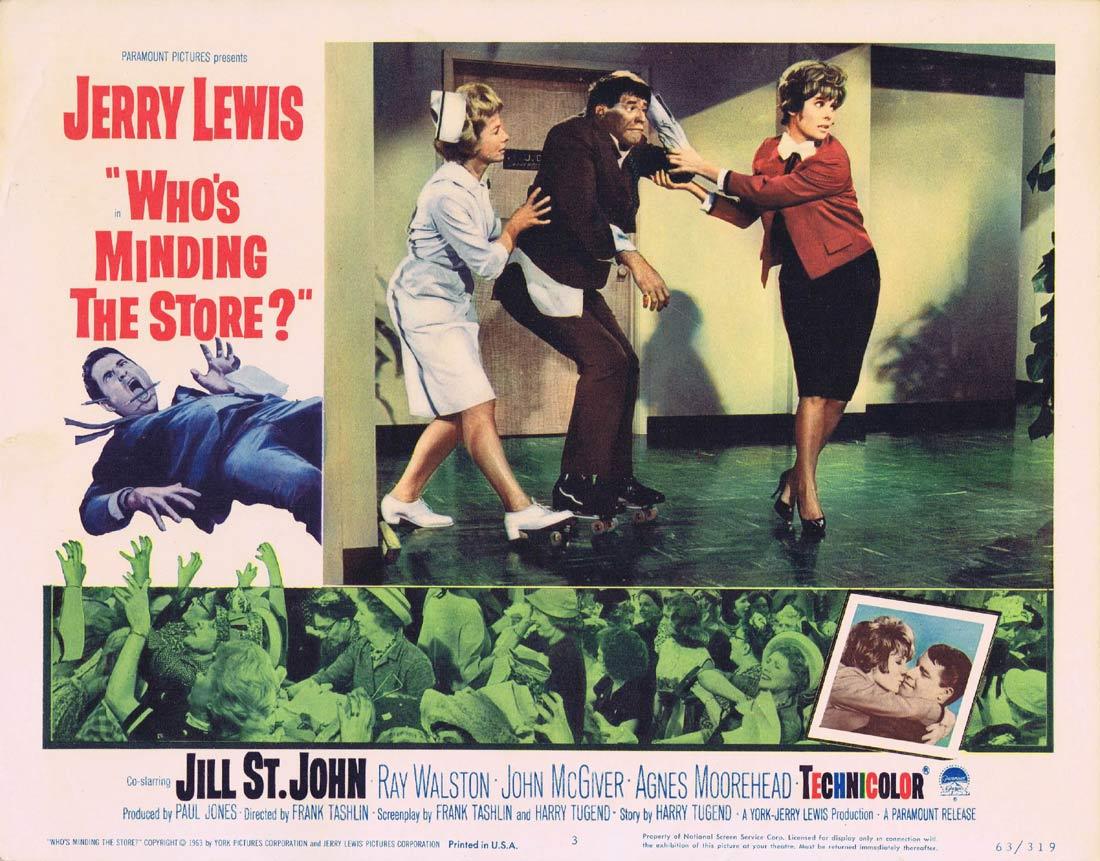 WHO’S MINDING THE STORE Lobby card 3 Jerry Lewis Nancy Kulp