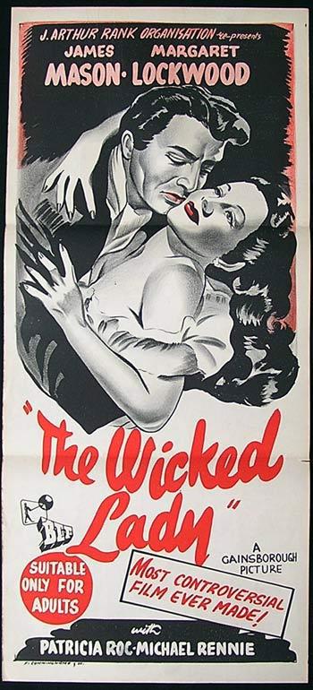 THE WICKED LADY Original Daybill Movie Poster Margaret Lockwood James Mason