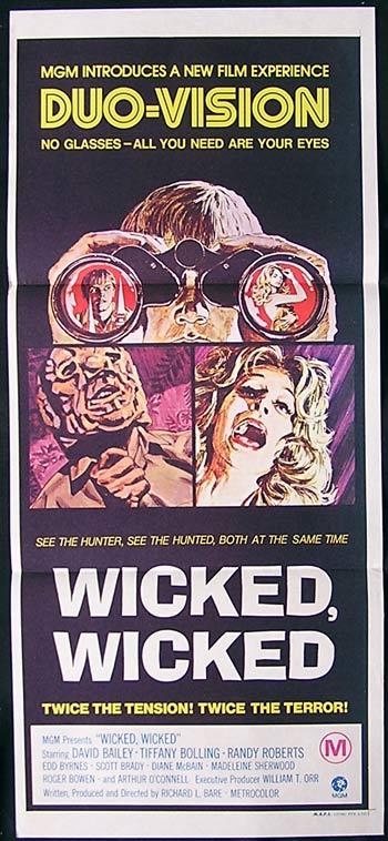 WICKED WICKED Original Daybill Movie Poster Tiffany Bolling Horror