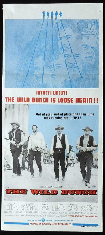 THE WILD BUNCH Daybill Movie Poster William Holden Ernest Borgnine