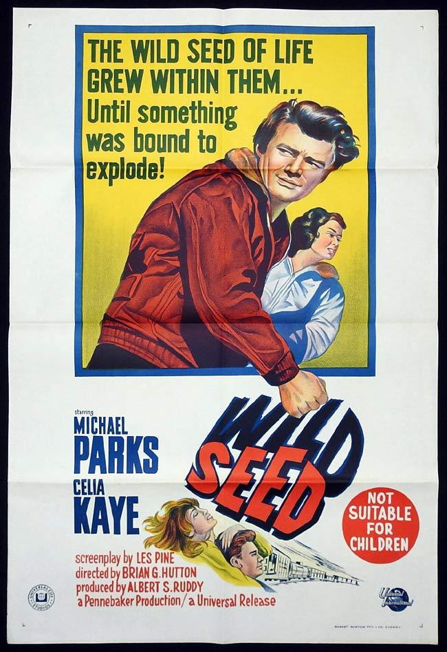 WILD SEED Original One sheet Movie poster MICHAEL PARKS Celia Kaye