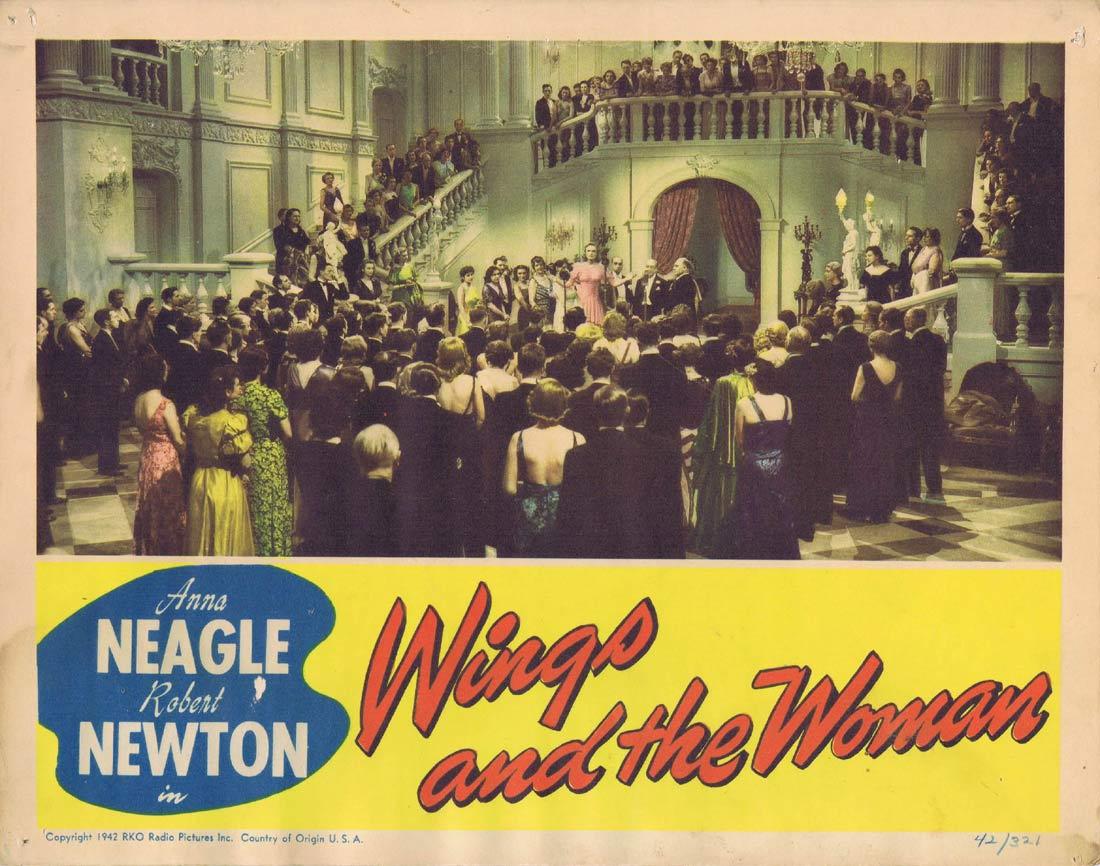 WINGS AND THE WOMAN Lobby Card 2 Anna Neagle Robert Newton Edward Chapman 1942