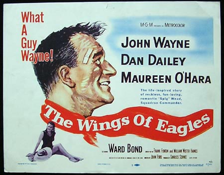 THE WINGS OF EAGLES Title Lobby card 1957 John Wayne RARE