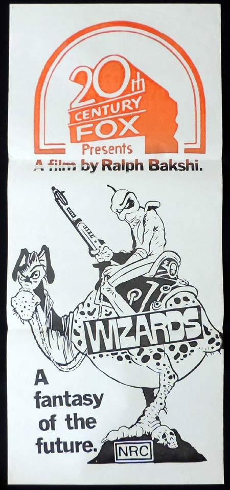 WIZARDS Original Stock 70sr Daybill Movie Poster Ralph Bakshi