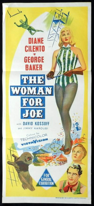 THE WOMAN FOR JOE Original Daybill Movie Poster Diane Cilento George Baker Circus