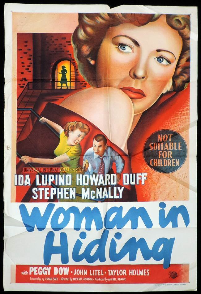 WOMAN IN HIDING One Sheet Movie Poster IDA LUPINO Film Noir
