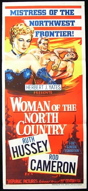 WOMAN OF THE NORTH COUNTRY Original Daybill Movie Poster Ruth Hussey Rod Cameron Western