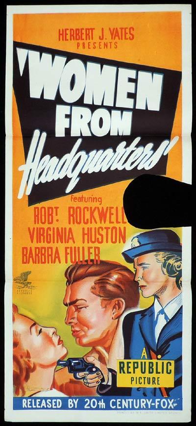 WOMEN FROM HEADQUARTERS Original Daybill Movie Poster Frances Charles