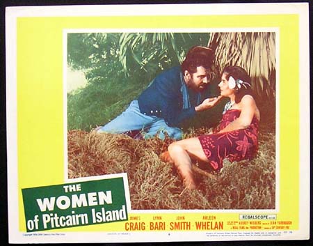WOMEN OF PITCAIRN ISLAND ’56-James Craig ORIGINAL US Lobby card #4