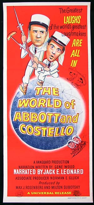 THE WORLD OF ABBOTT AND COSTELLO ’56-Original Movie Poster