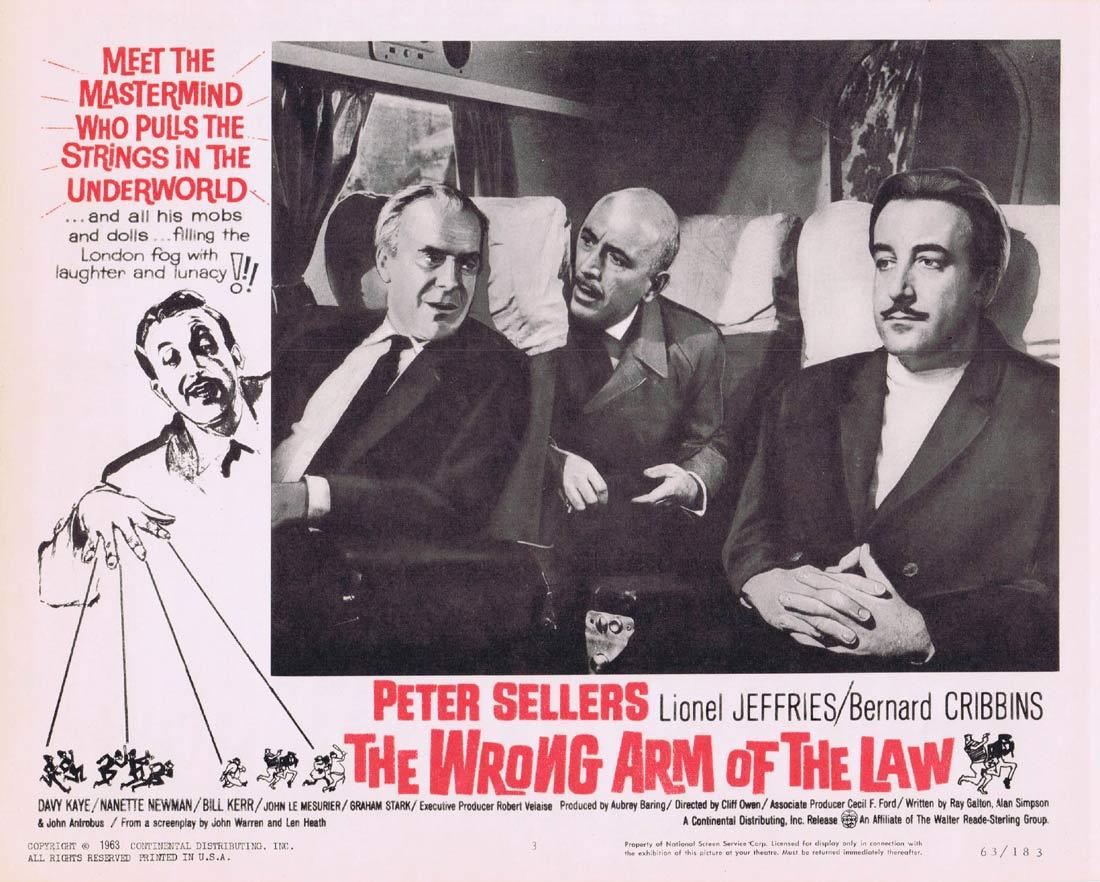 THE WRONG ARM OF THE LAW Lobby Card 3 Peter Sellers Lionel Jeffries Bernard Cribbins