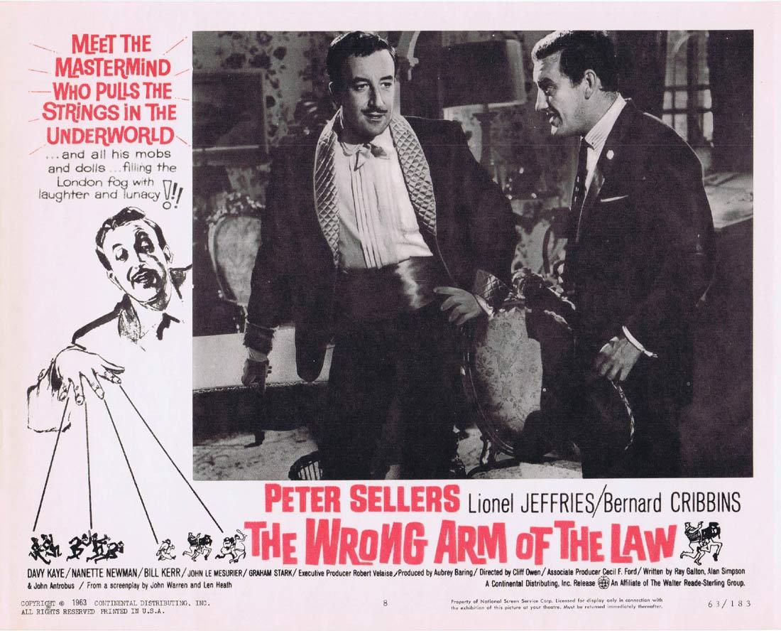THE WRONG ARM OF THE LAW Lobby Card 8 Peter Sellers Lionel Jeffries Bernard Cribbins