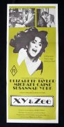 X Y AND ZEE Original Daybill Movie Poster Elizabeth Taylor