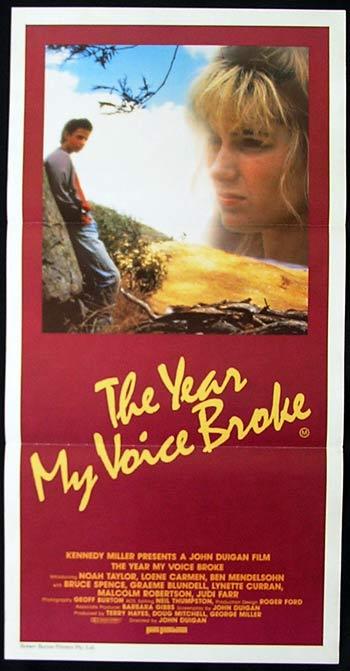 YEAR MY VOICE BROKE, The ’87 Noah Taylor RARE poster
