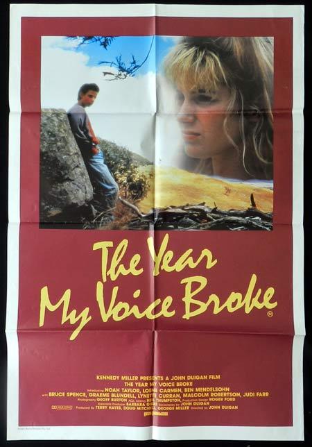 YEAR MY VOICE BROKE, The ’87 Noah Taylor RARE One Sheet Movie poster