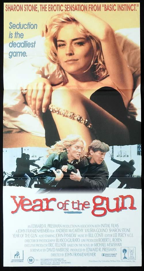 YEAR OF THE GUN Original Daybill Movie Poster Sharon Stone Andrew McCarthy