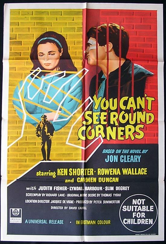 YOU CAN’T SEE ROUND CORNERS ’69 Ken Shorter-ORIGINAL 1 sheet poster