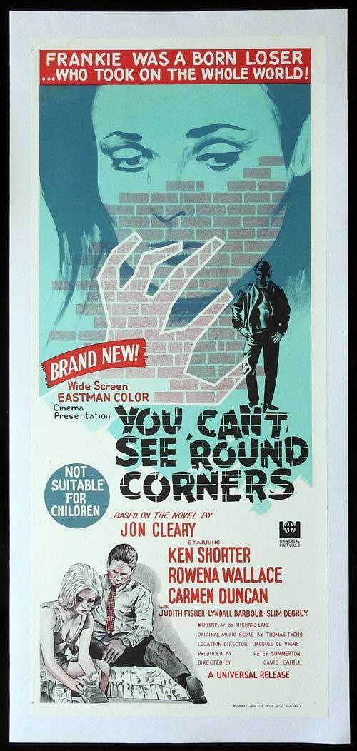 YOU CAN’T SEE ROUND CORNERS Original Linen Backed Daybill Movie Poster