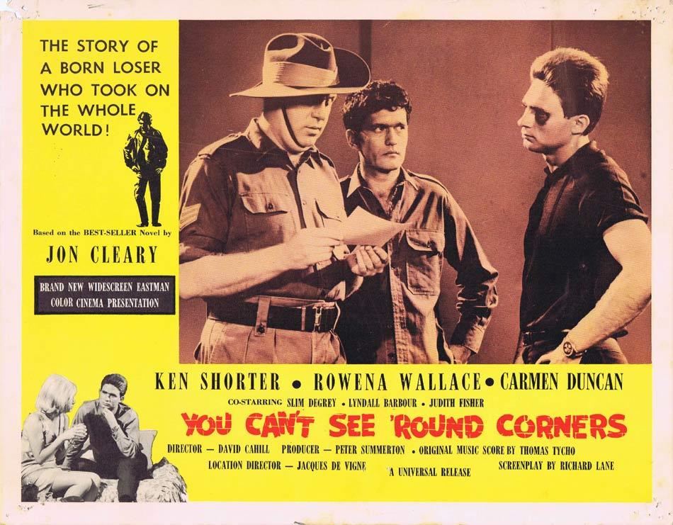YOU CAN’T SEE ROUND CORNERS Australian Lobby Card 3 Ken Shorter