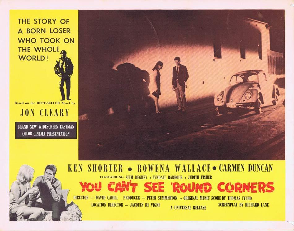 YOU CAN’T SEE ROUND CORNERS Australian Lobby Card 7 Ken Shorter