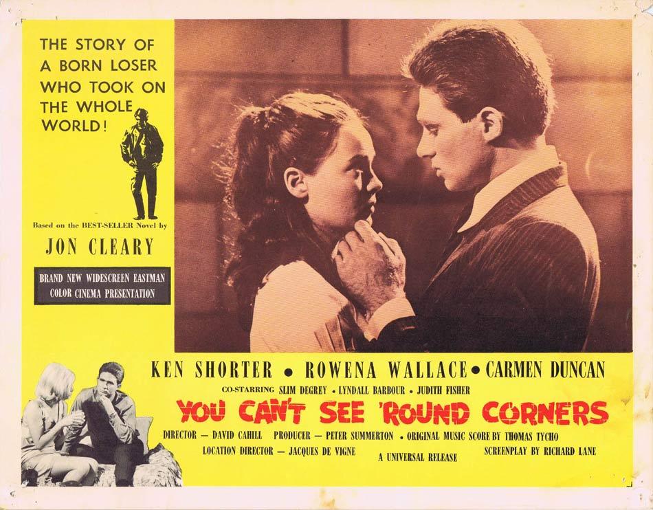 YOU CAN’T SEE ROUND CORNERS Australian Lobby Card 8 Ken Shorter