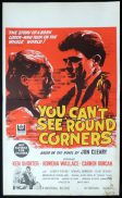 YOU CAN'T SEE ROUND CORNERS Original Window Card Movie poster Ken Shorter