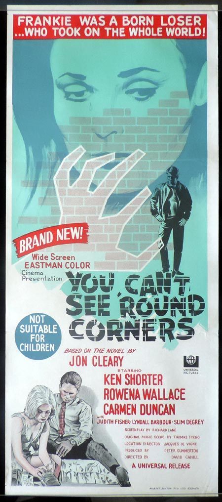 YOU CAN’T SEE ROUND CORNERS 1969 Ken Shorter ORIGINAL poster