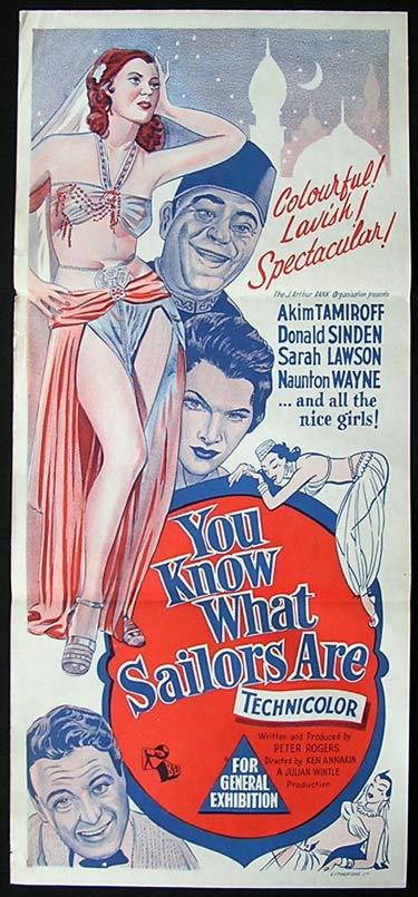 YOU KNOW WHAT SAILORS ARE 54 Akim Tamiroff Movie poster