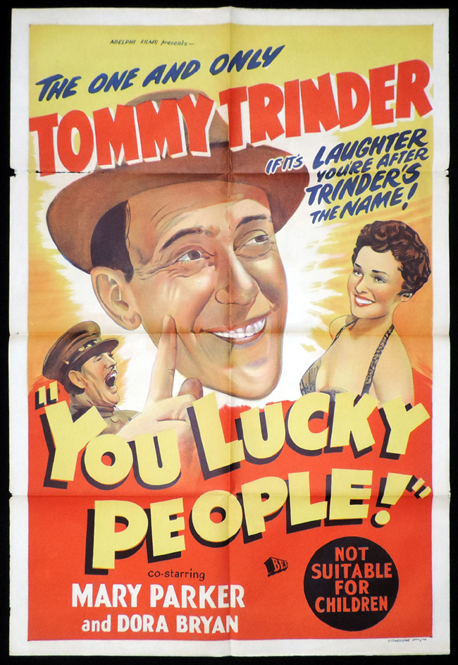 YOU LUCKY PEOPLE One Sheet Movie Poster Tommy Trinder British Comedy