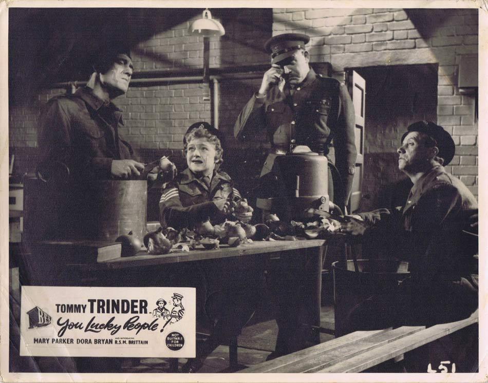 YOU LUCKY PEOPLE Lobby card 1 Tommy Trinder Dora Bryan