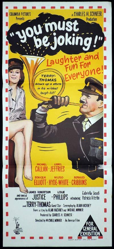 YOU MUST BE JOKING Daybill Movie poster Terry-Thomas