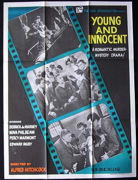 YOUNG AND INNOCENT ’37-Hitchcock INDIAN poster