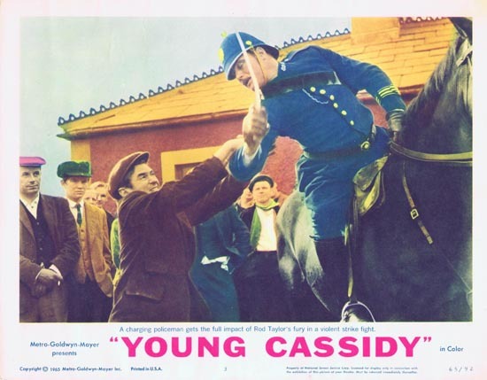 YOUNG CASSIDY Lobby Card 3 1965 Rod Taylor Julie Christie