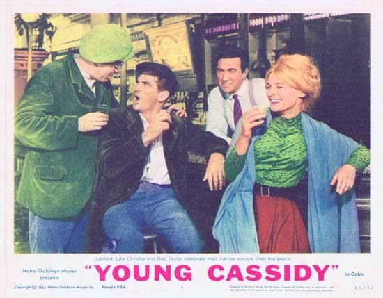 YOUNG CASSIDY Lobby Card 5 1965 Rod Taylor Julie Christie