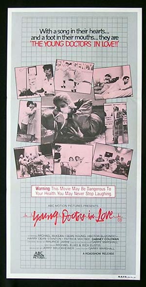 YOUNG DOCTORS IN LOVE 1982 daybill Movie Poster