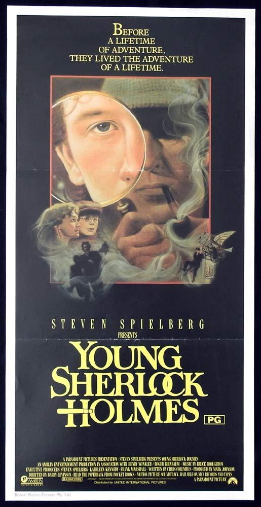 YOUNG SHERLOCK HOLMES Original Daybill Movie Poster Nicholas Rowe