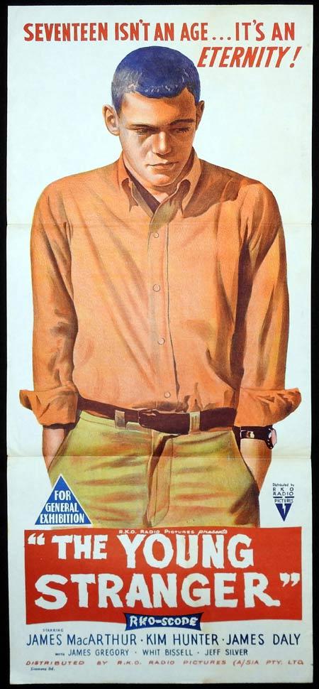THE YOUNG STRANGER Original Daybill Movie Poster James MacArthur RKO John Frankenheimer