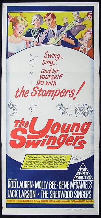 YOUNG SWINGERS Movie poster 1962 Molly Bee Australian Daybill