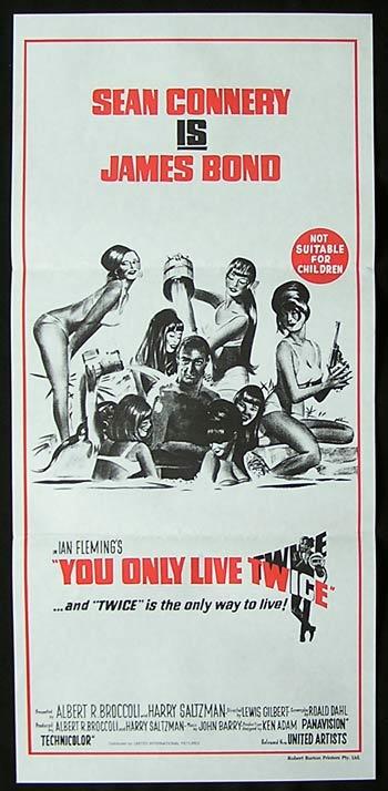 YOU ONLY LIVE TWICE 1981r daybill Movie poster James Bond