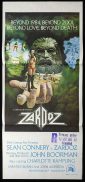 ZARDOZ Original Daybill Movie Poster Sean Connery