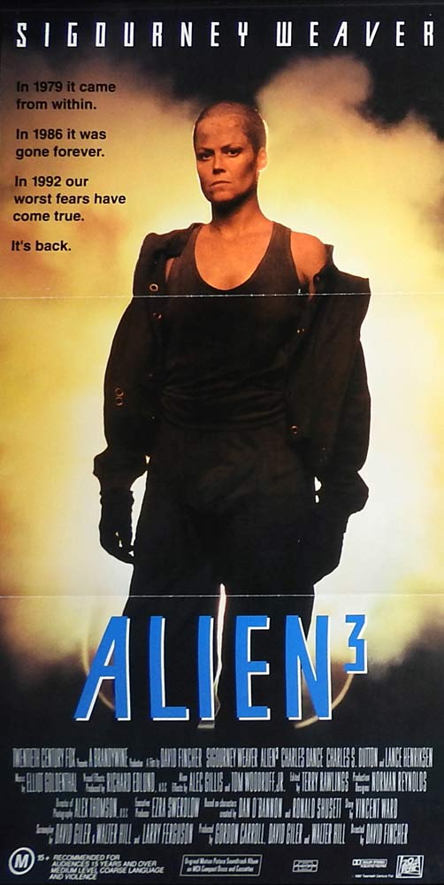 ALIEN 3 Original Daybill Movie Poster Sigourney Weaver Charles S. Dutton