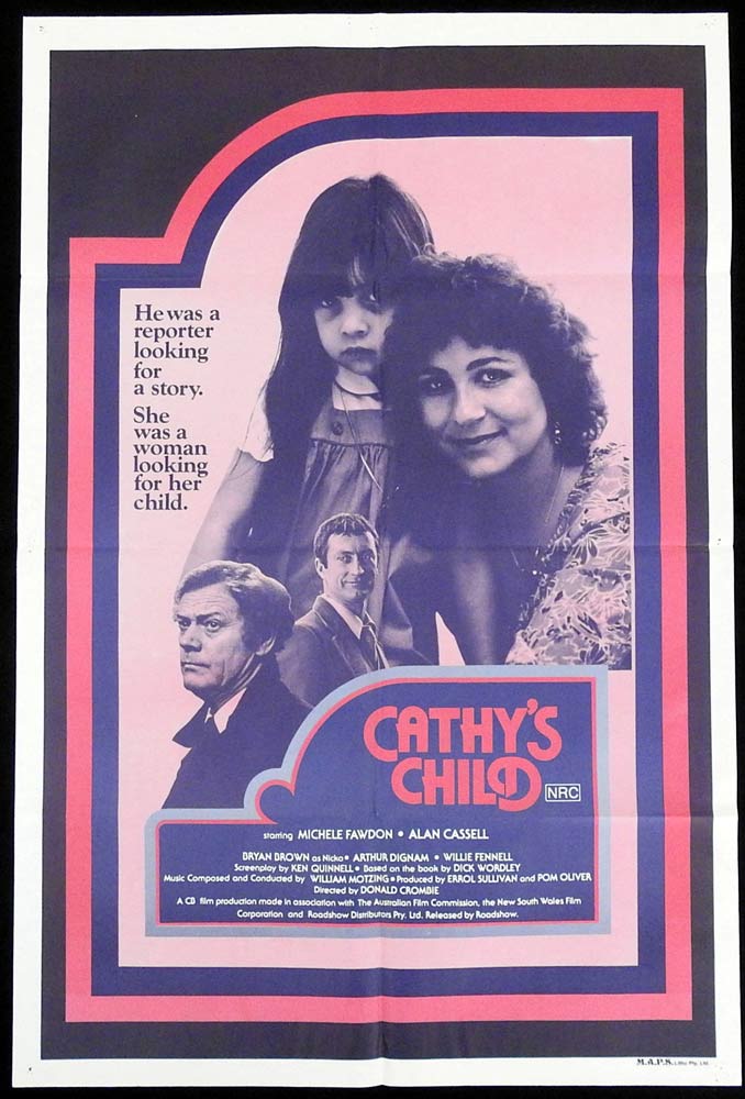 CATHY’S CHILD Original One sheet Movie Poster Michele Fawdon Alan Cassell