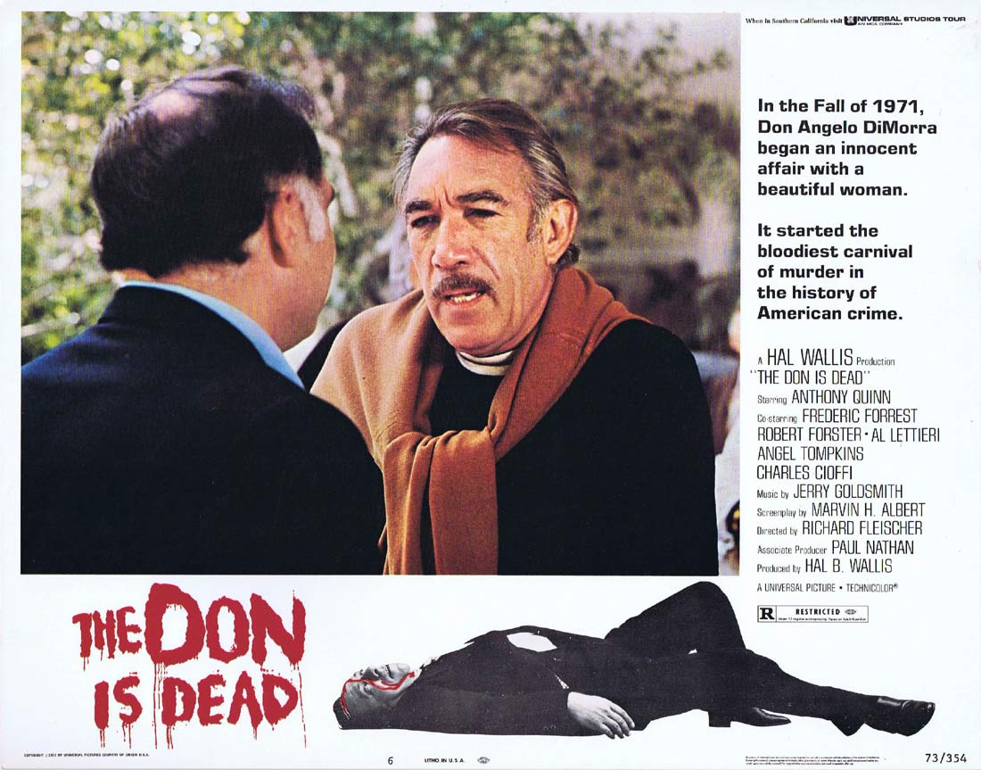 THE DON IS DEAD Original Lobby Card 6 Anthony Quinn Frederic Forrest