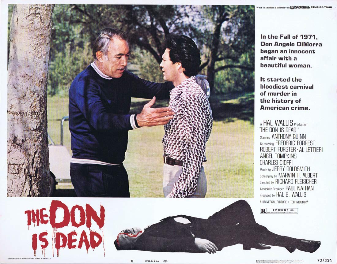 THE DON IS DEAD Original Lobby Card 8 Anthony Quinn Frederic Forrest