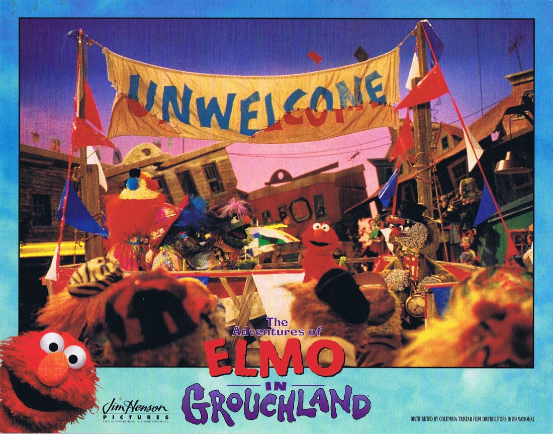 THE ADVENTURES OF ELMO IN GROUCHLAND Original Lobby Card Jim Henson