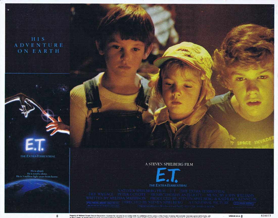 E.T. The Extra-Terrestrial Original Lobby Card 8 Henry Thomas