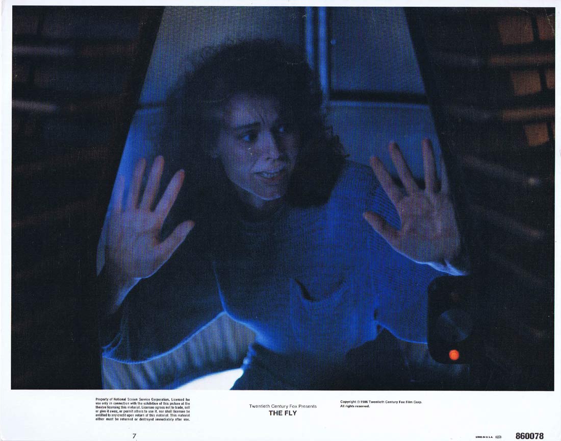 THE FLY Original Lobby Card 7 Jeff Goldblum David Cronenberg Geena Davis