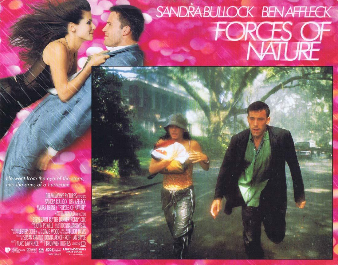 FORCES OF NATURE Original Lobby Card 2 Sandra Bullock Ben Affleck