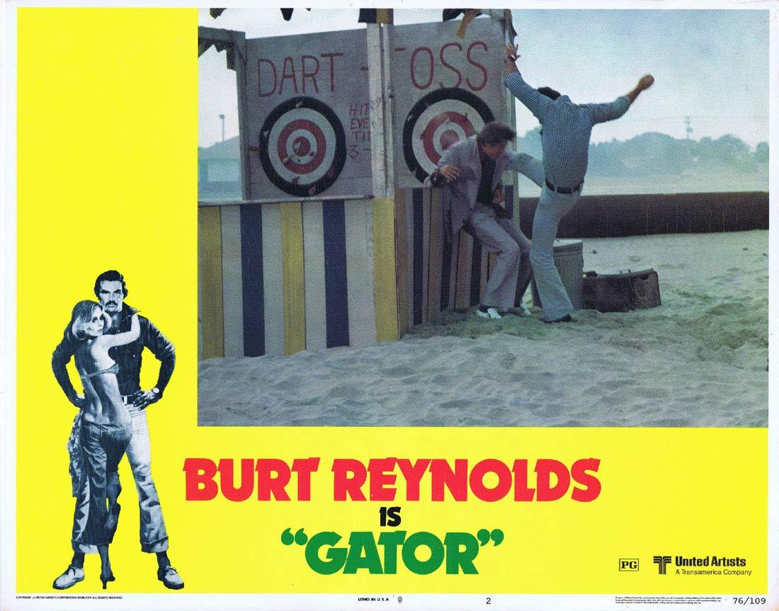 GATOR Original Lobby Card 2 Burt Reynolds Jack Weston