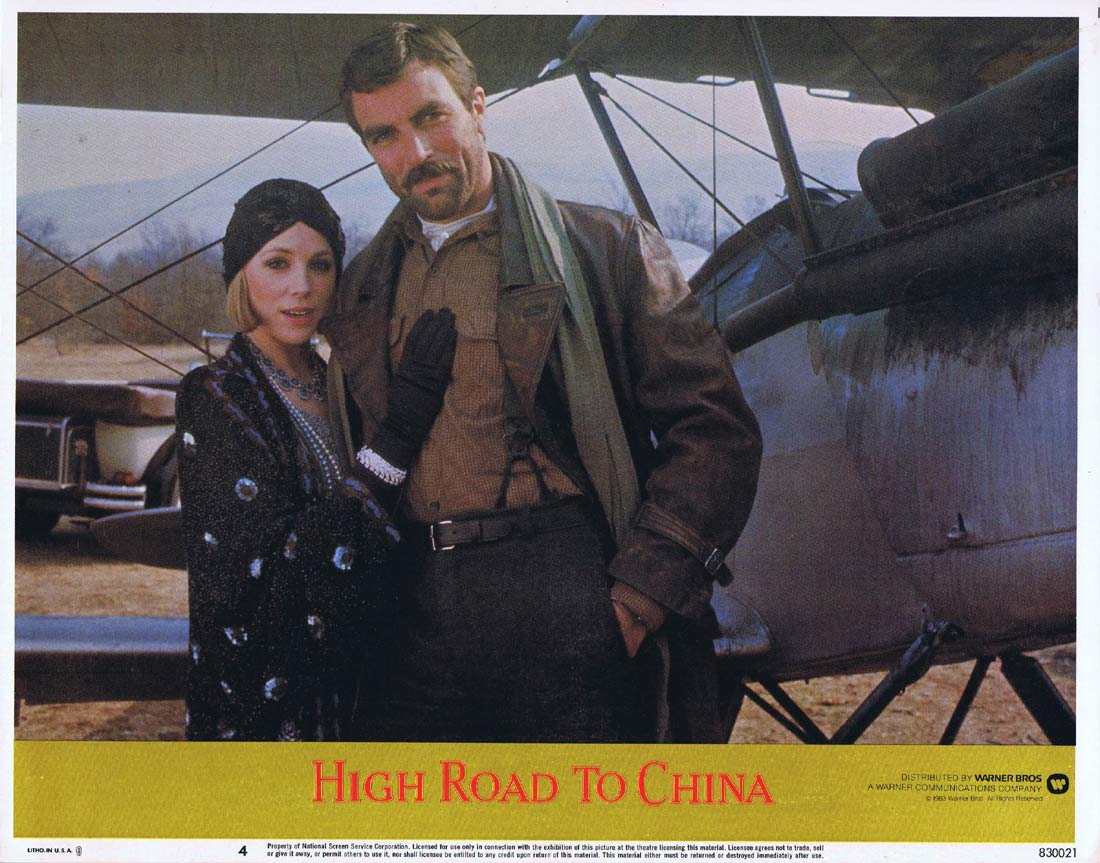 HIGH ROAD TO CHINA Original Lobby Card 4 Tom Selleck Bess Armstrong